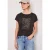 Street One Dames Shirt met hangende schouder en print vooraan in Bruin