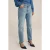 We Fashion 5-pocket Mid Waist Dark Blue