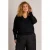 Yest Curve Plus Size gebreide trui – zwart