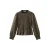 MANGO TEEN geruite blousetop met ruches – donkergroen