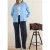 Cecil Dames Gestreept overhemd blouse in Blauw