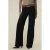 Lois denim regular waist flared broek zwart