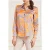 GUESS The Icon Blouse Prin Sunburst Orange