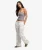 Broderie Broek met Elastische Taille Normale Pasvorm White