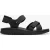 Wesley Shore Zwarte Leren Sandalen
