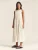 St MRLO Jurk ‘REMI TIERED DRESS’  crème / zwart