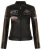 Dames lederen biker racebadges jas-Agadir
