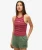 Essential Logo Racerback Hemdje met Strepen Rood