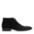 Manfield suède veterschoenen zwart