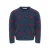 KIDS ONLY MINI gebreid vest met borduursels en hartjes – donkerblauw