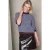 LOLALIZA gestreepte gebreide trui – blauw/bruin