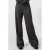 QS straight leg pantalon met melée – zwart