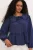 Dames Blouse van Viscosemix met Babykraag