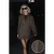 TRENDYOLMİLLA Dames Bruin Geruit Lang Oversized Blazers