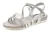 LASCANA Sandalen met riem  taupe / zilver