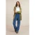 River Woods Long Dotted V-neck Cardigan Olive Green