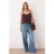 TRENDYOLMİLLA Dames Bruin Effen Lang Regular fit Blouses
