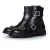 Hank platte juwelen gespschoen enkelboots