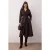 TRENDYOLMİLLA Dames Bruin Effen Midi Lang Casual Blousejurk Jurken