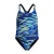 Speedo Meisjes Hyper Boom Allover Medalist camouflage-eendelig zwempak (Blauw/Groen)