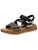 MARCO TOZZI Sandalen met riem  zwart / zilver / wit