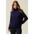 Oltre Pure Cashmere Turtleneck Blue