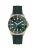 GUESS Analoog horloge ‘Cliff’  goud / donkergroen