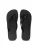 Python zwarte teenslipper zwart