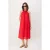 TRENDYOLMİLLA Dames Rood Effen Midi Mouwloos A-lijn Jurken