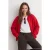 TRENDYOLMİLLA Dames Rood Effen Lang Oversized Sweatshirts