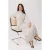 Trendyol Modest Dames Ecru Bloemen Maxi Lang Stijlvol/Avond Skater Modest Jurken