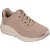 Skechers Bobs Squad Waves Huidige Uiterlijk Textiel Dames Taupe Trainers