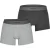 Firetrap Boxershorts met herenlogo (Set van 2) (Grijs/Grijs gemêleerd)