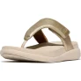 FitFlop F-mode go adjustable flatform toe-post sandals