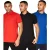 Crosshatch Heren Traymax Poloshirt (Doos van 3) (Zwart/Blauw/Rood)