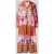 miss goodlife midi-jurk van viscose met V-hals model ‘Wild Flower’