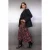 TRENDYOLMİLLA Dames Bordeaux Geruit Midi Asymmetrisch Skater Rokken