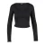 Hoodie crop top met lange mouwen voor dames Urban Classics
