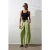 Hoog-Waisted Wijde Pantalon met Plooien