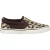 SoulCal Dames-slip-ons van canvas met luipaardprint (Bruin)