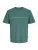 JACK & JONES Shirt ‘JCOFUSION’  smaragd / offwhite