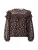 EDITED Blouse ‘Tatiana’  gemengde kleuren / rood / zwart