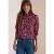 Shirt met lange mouwen, opstaande kraag en print