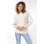 EsQualo Sweater Batwing Buttoned Cuff Light Sand