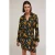 Motivi Crepe Fabric Printed Chemisier Dress Yellow