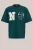 WE Fashion – Heren heavyweight loose fit T-shirt – Loose fit – Donkergroen – Katoen –