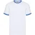 Fruit of the Loom Heren Ringer Contrast T-shirt (Wit/royaal blauw)
