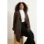Trendyol Curve Dames Bruin Effen Oversized Grote maten Trenchcoats