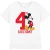 Disney Kinderen/kinderen mickey mouse 4e verjaardag t-shirt