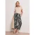 Street One Dames Broek met gedessineerde Wide Legs in Groen